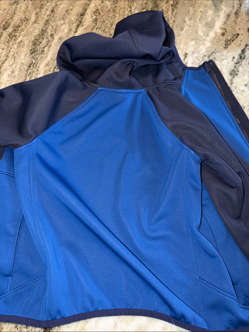 Under Armour Blue and Navy Hooded Zip Jacket for Kids - Picture 7 of 7